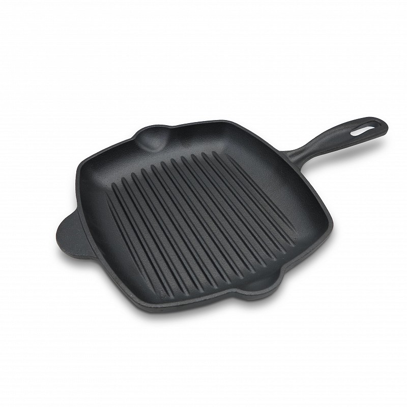 FRYING PAN GRILL CAST-IRON PRE-SEASONED FTG-2729G ANGEL COOK