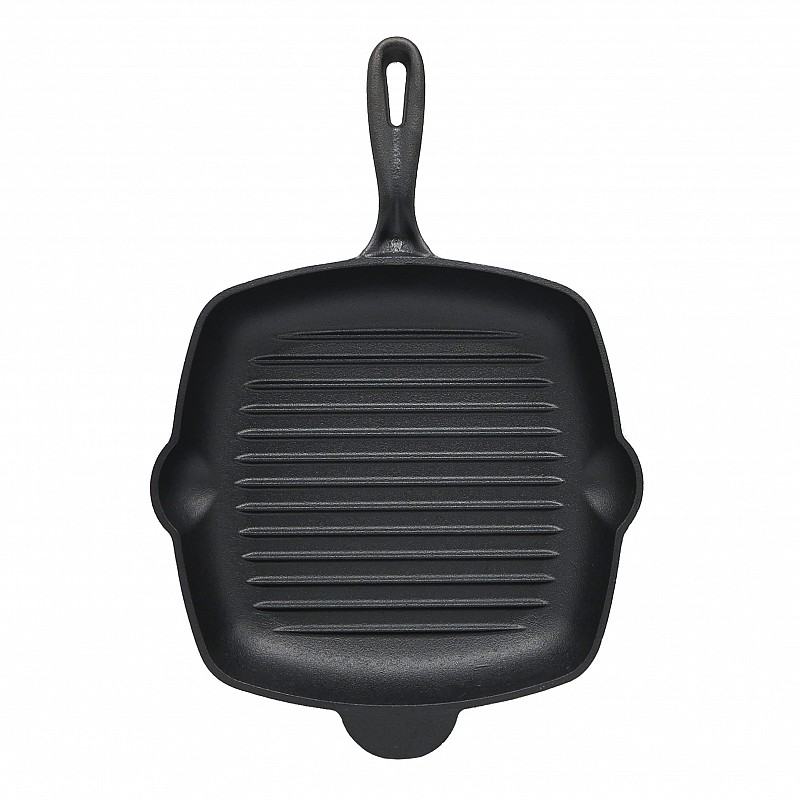 FRYING PAN GRILL CAST-IRON PRE-SEASONED FTG-2729G ANGEL COOK