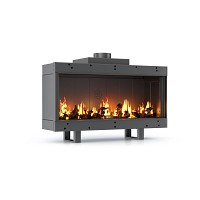 GAS FIREPLACE STRAIGHT 100cm