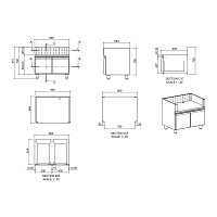 BBQ Inox Cabinet TGH-B1-M61 w/ Drawers