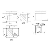 BBQ Inox Cabinet TGH-B1-B4-G for TGS Ovens - Left & Right