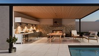 BBQ Inox Cabinet w/ Two Doors ΕΧ7-90-ΡΡ - no counter