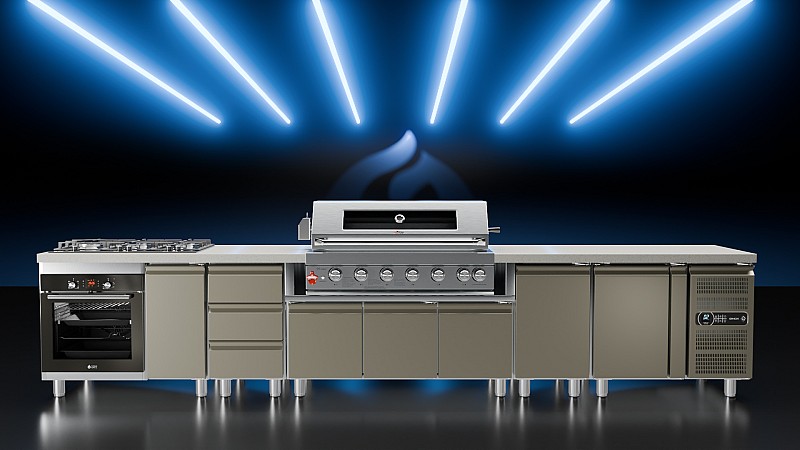 BBQ Inox Cabinet TGH-B1-B4-G for TGS Ovens - Left & Right