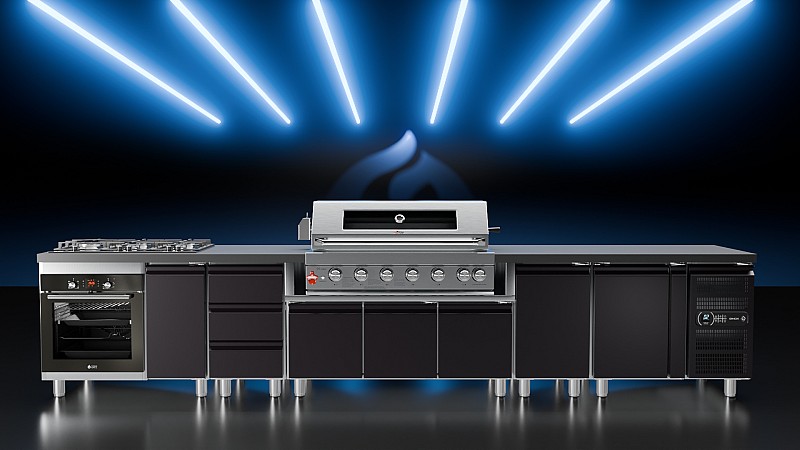 BBQ Inox Cabinet TGH-B1-B4-G for TGS Ovens - Left & Right