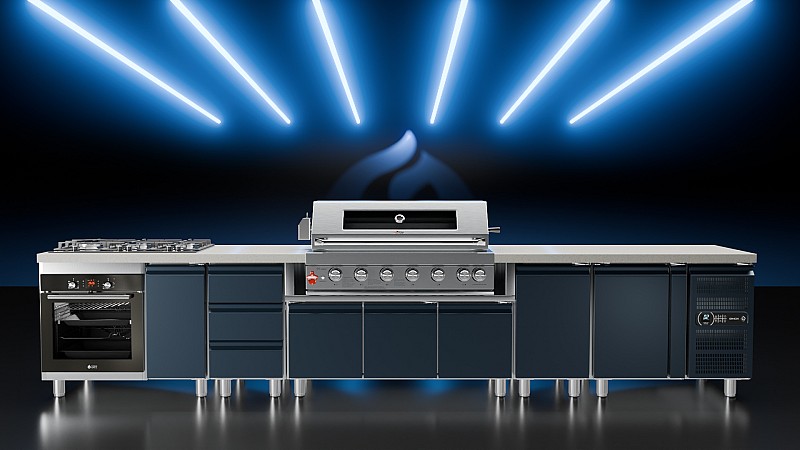 LPG BBQ SEMI-PROF TGH-BI-B8B-G 6+1 26,7kW