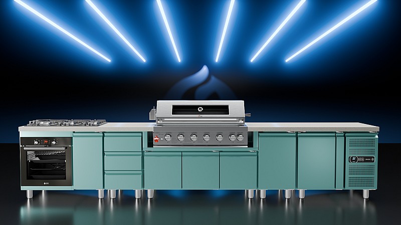 BBQ Inox Cabinet TGH-B1-B4-G for TGS Ovens - Left & Right
