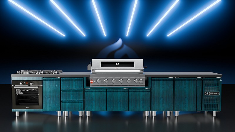 LPG BBQ SEMI-PROF TGH-BI-B8B-G 6+1 26,7kW