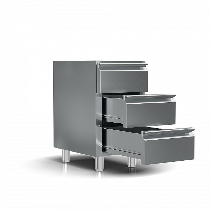 BBQ Inox Cabinet w/ Three Drawers - no counter