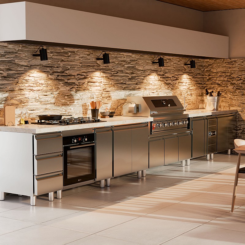 BBQ Inox Cabinet TGH-B1-B4-G for TGS Ovens - Left & Right