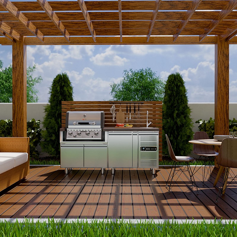 BBQ Inox Cabinet TGH-B1-M61 w/ Doors