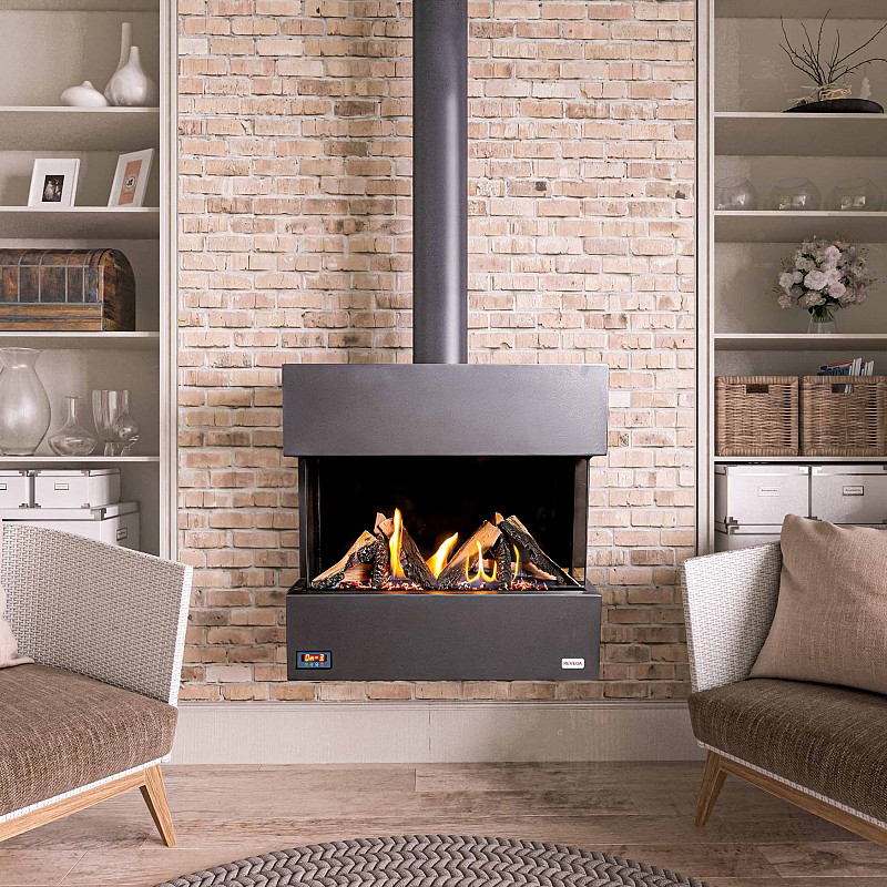 WALL-MOUNTED FIREPLACE TG-PH75UB Natural Gas