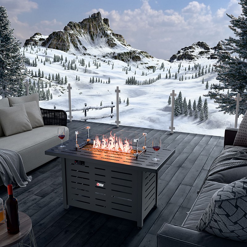 GAS FIREPLACE TG WIDE 110H75