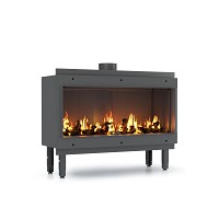 Gas Fireplace Straight 70/100/150/200cm