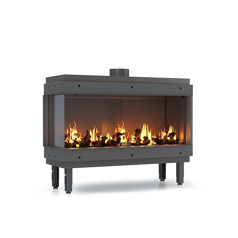 Gas Fireplace Corner Left/right - 70/100/150/200cm