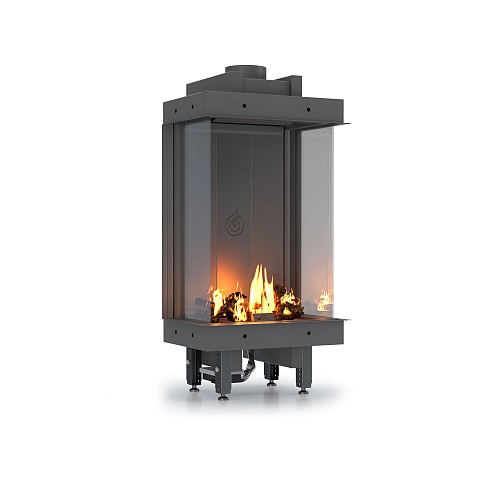 Gas Fireplace Standing Panorama