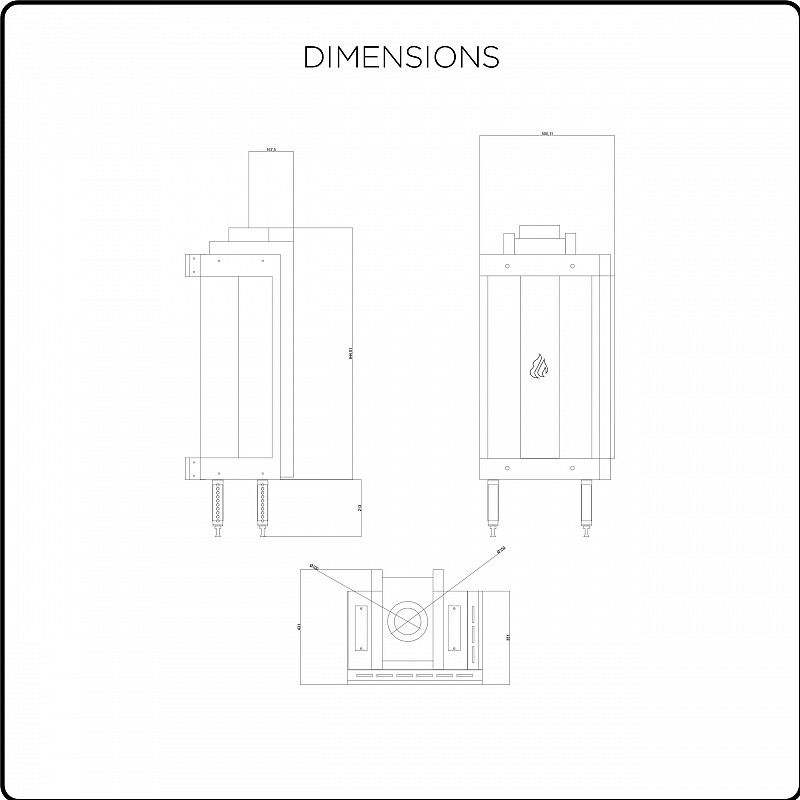 Gas Fireplace Standing Corner