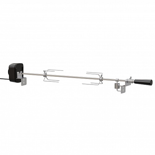 Inox Rotisserie w/ Electric Motor - Lenght 100cm + Handle