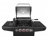 Inox Rotisserie w/ Electric Motor - Lenght 89cm + Handle