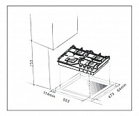 GAS HOB TGC 1460 GL