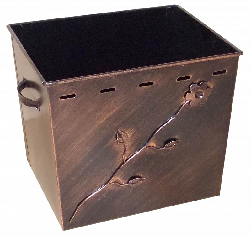 TAPERED LOG HOLDER - METALLIC