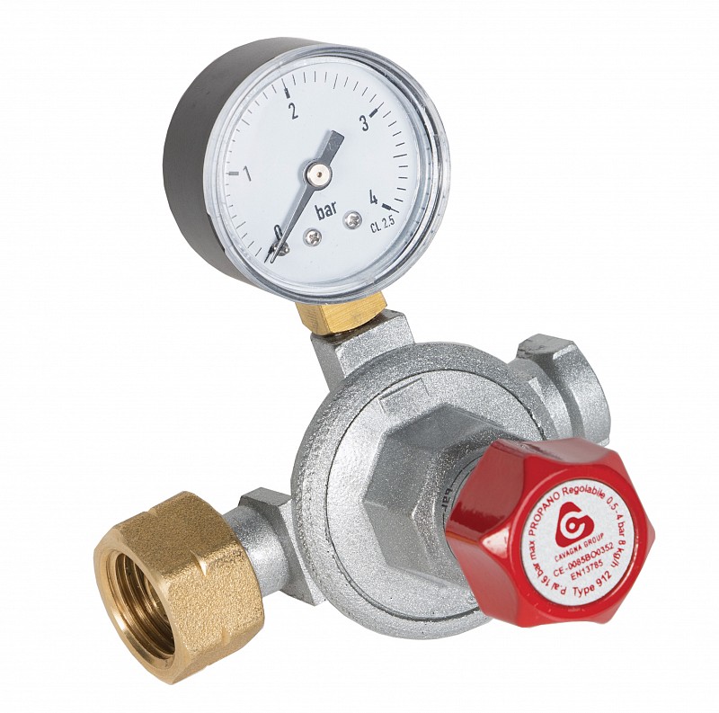 1st Stage Reca External High Pressure Regulator - 12kg w/ Manometer