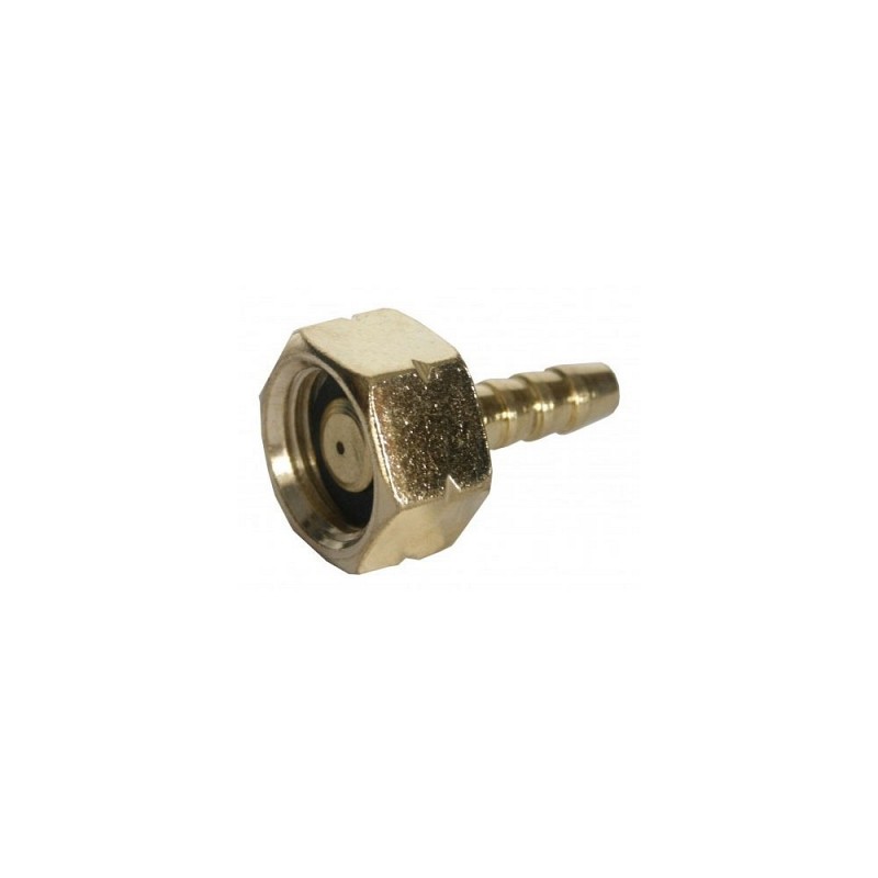 Gas Cylinder Connector 1/2” Female Left LPG to Rubber Gas Tube Ø8
